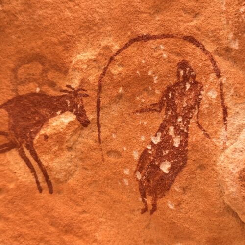 prehistoric rock painting Djanet