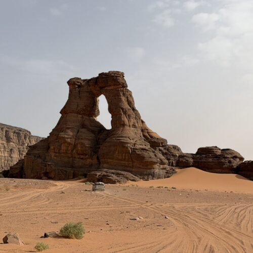 The Cathedral sandstone formation in Tadrart Rouge Algeria