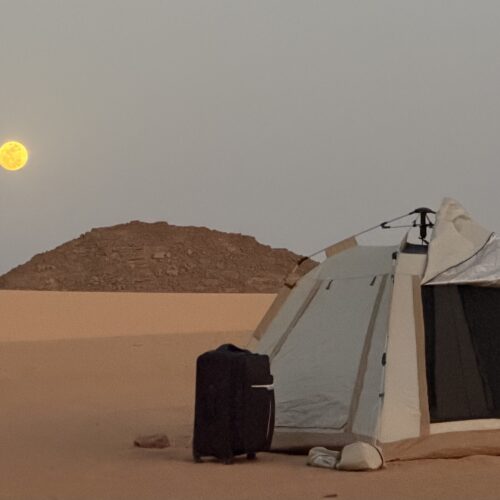 Camping beneath the stars in Tassili n’Ajjer National Park