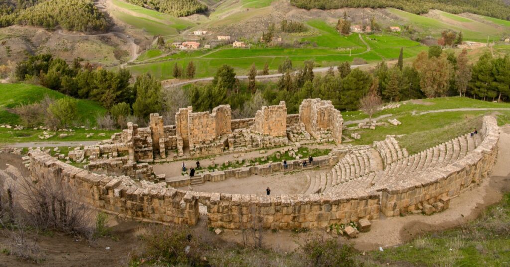 The Roman theatre of Djémila