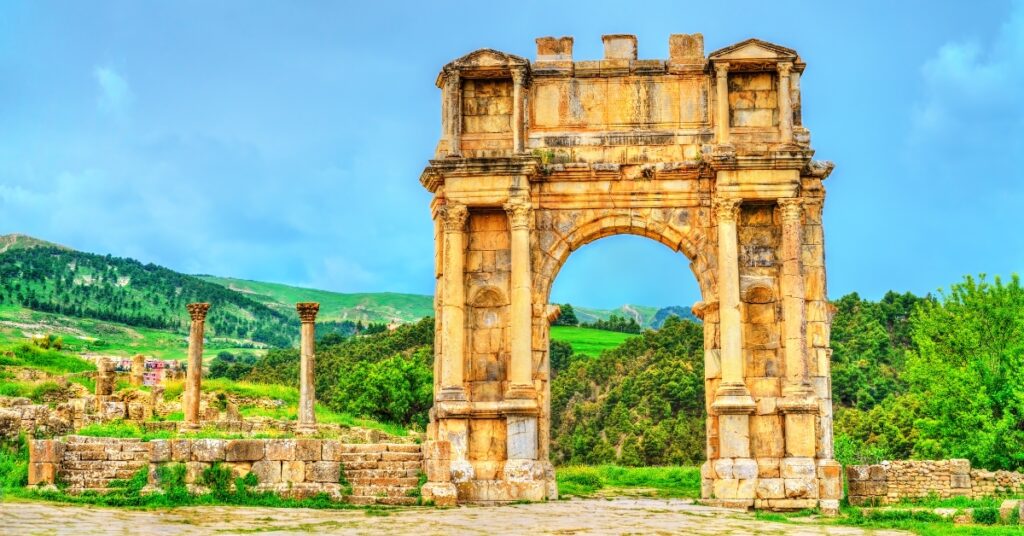 Arch of Caracalla at Djemila in Algeria