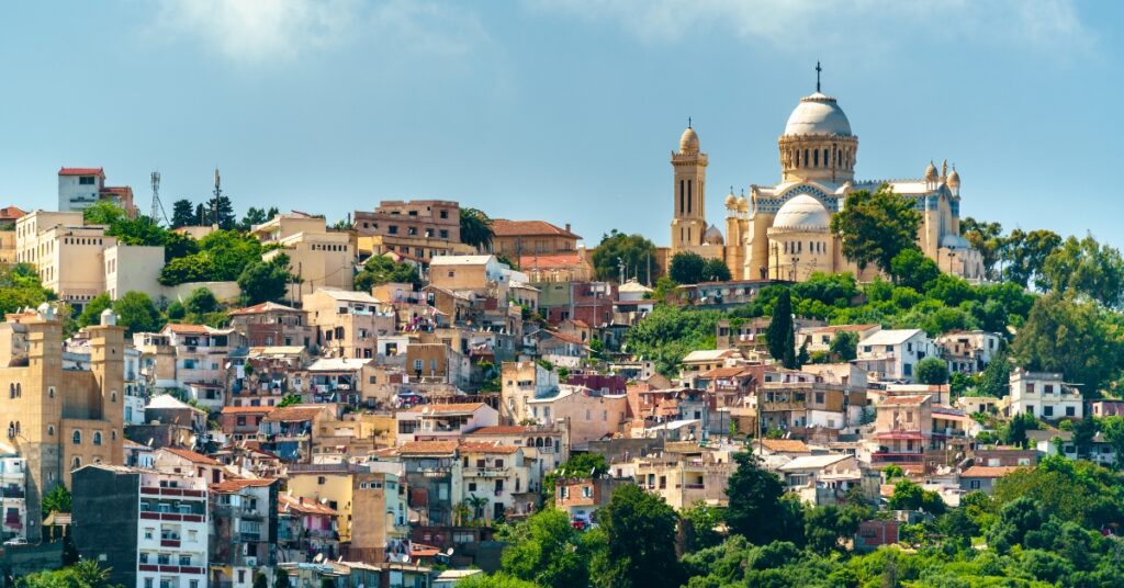 Notre Dame d'Afrique, a Roman Catholic basilica in Algiers, Algeria