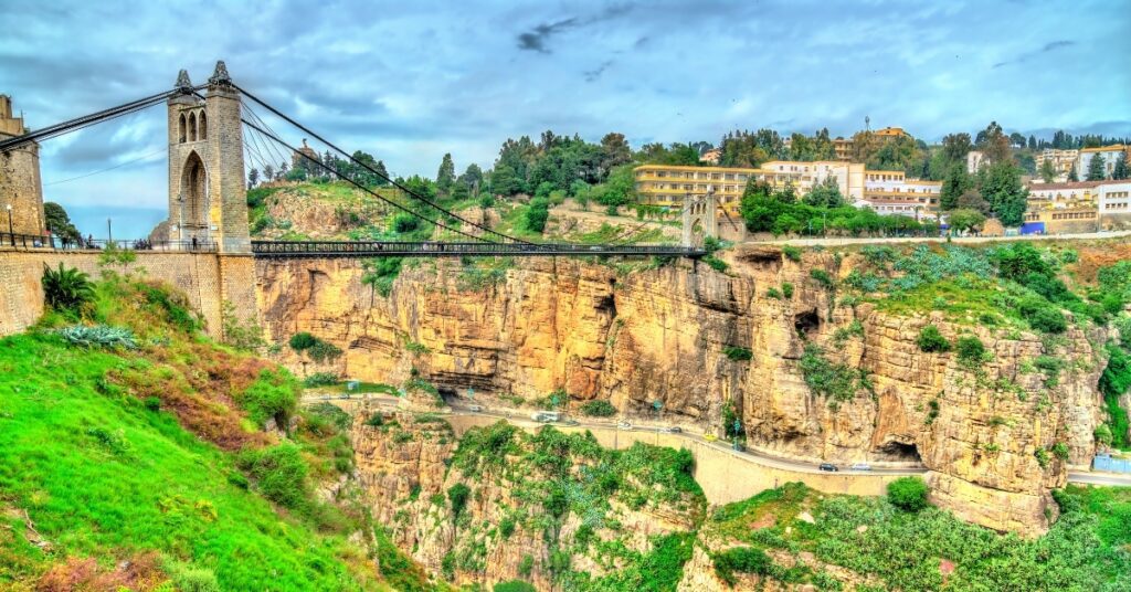 Sidi M'Cid Bridge across the Rhummel River in Constantine, Algeria